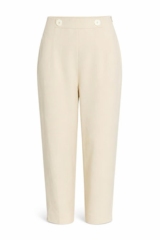ZARA Women’s Beige High Waist Chino Trousers Size S