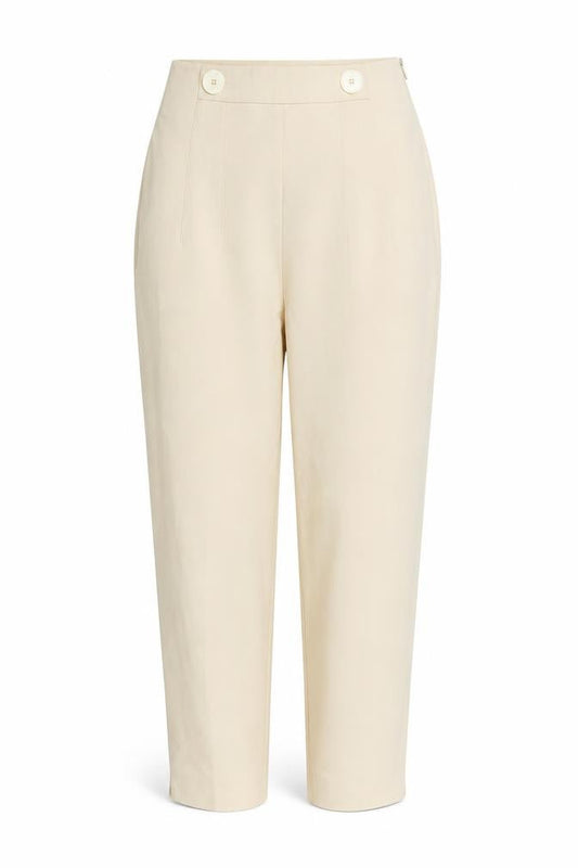 Zara Women’s Beige High Waist Chino Trousers Size S