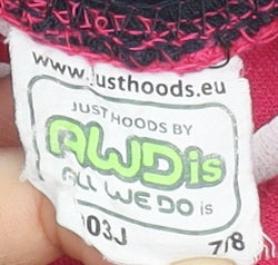 AWDis Girls Pink Pullover Hoodie 7-8 Years Born to Farm Graphic Sweatshirt