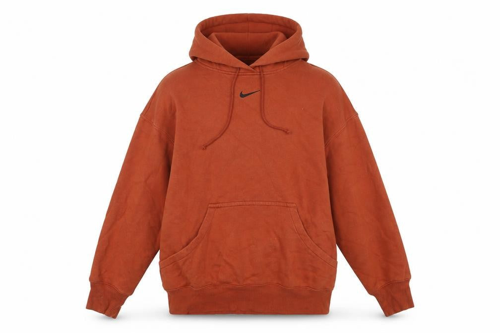 Nike Men’s Brown Pullover Hoodie Small Fleece Regular Fit