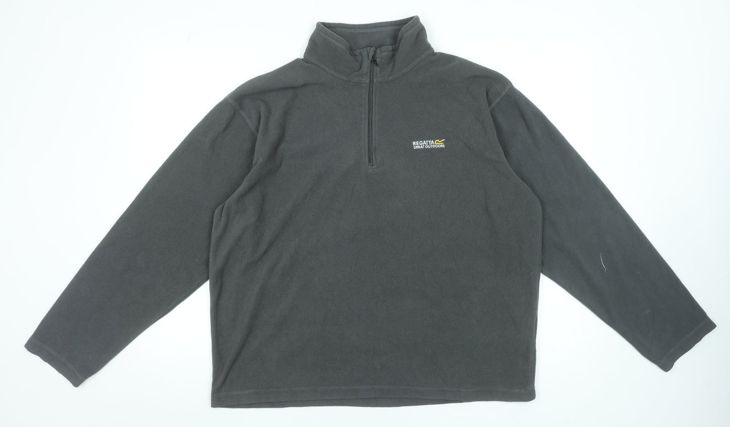 Regatta Mens Grey XL Fleece 1/4 Zip Pullover Sweatshirt