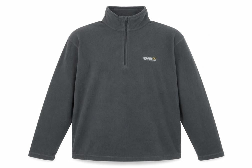 Regatta Mens Grey XL Fleece 1/4 Zip Pullover Sweatshirt