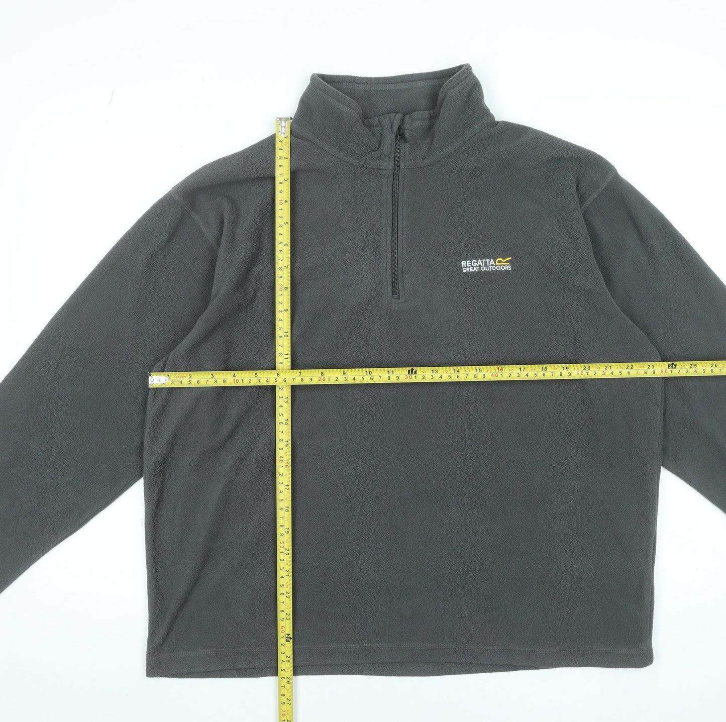 Regatta Mens Grey XL Fleece 1/4 Zip Pullover Sweatshirt