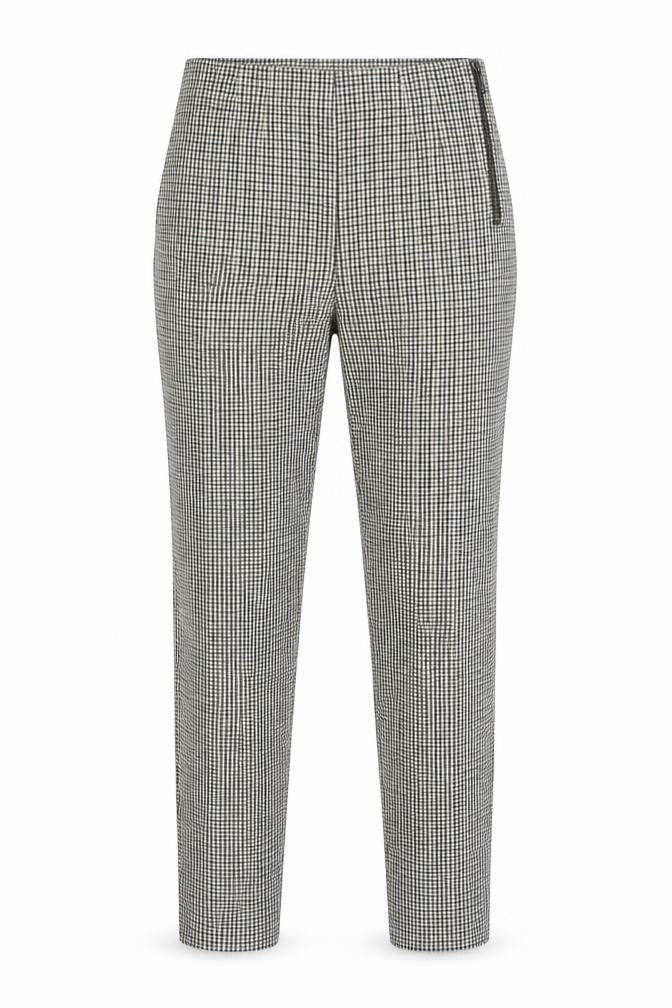 Zara Women's Black Check Slim Fit Trousers Size S
