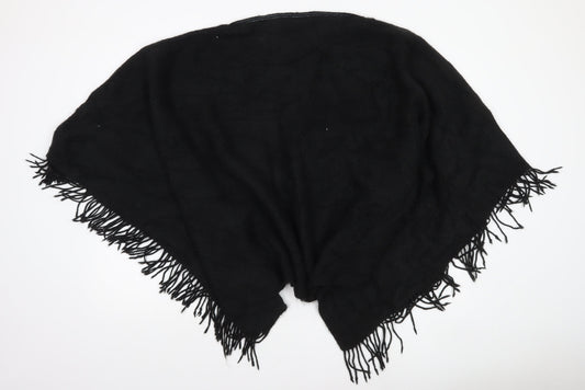 Next Women’s Black Acrylic Fringe Cape Knit Poncho S