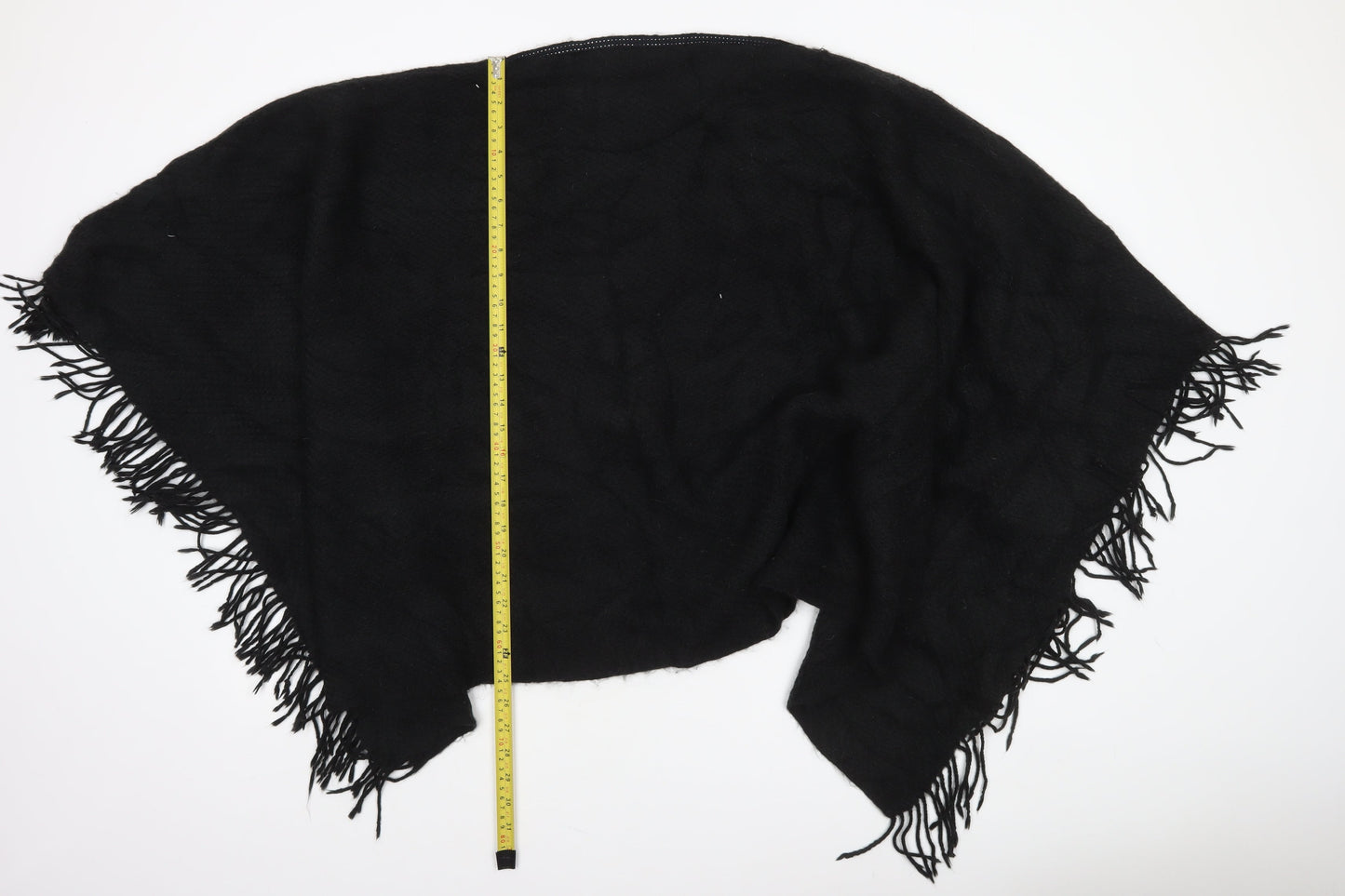 Next Women’s Black Acrylic Fringe Cape Knit Poncho S