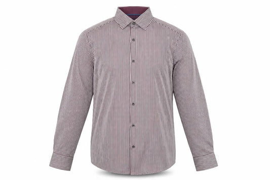 Dunnes Men’s Multicoloured Striped Cotton Long Sleeve Button-Up Shirt Size S