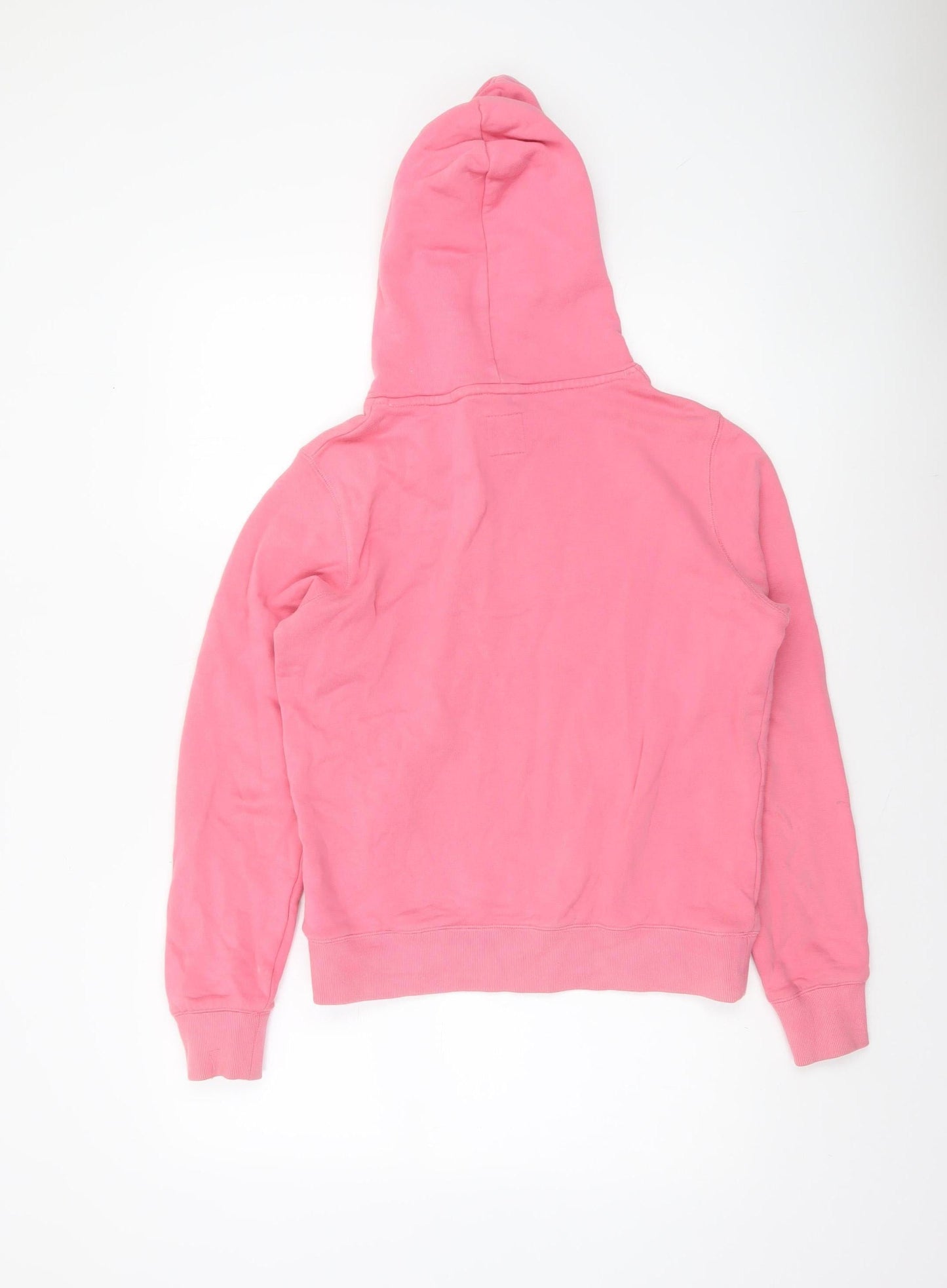 Jack Wills Womens Pink Pullover Hoodie UK 8 Cotton Logo Casual