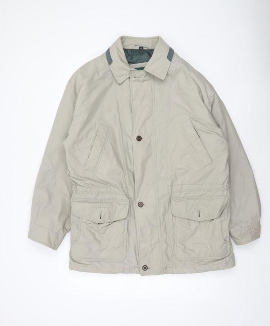 Dannimac Men's Beige Mid-Length Lined Jacket M