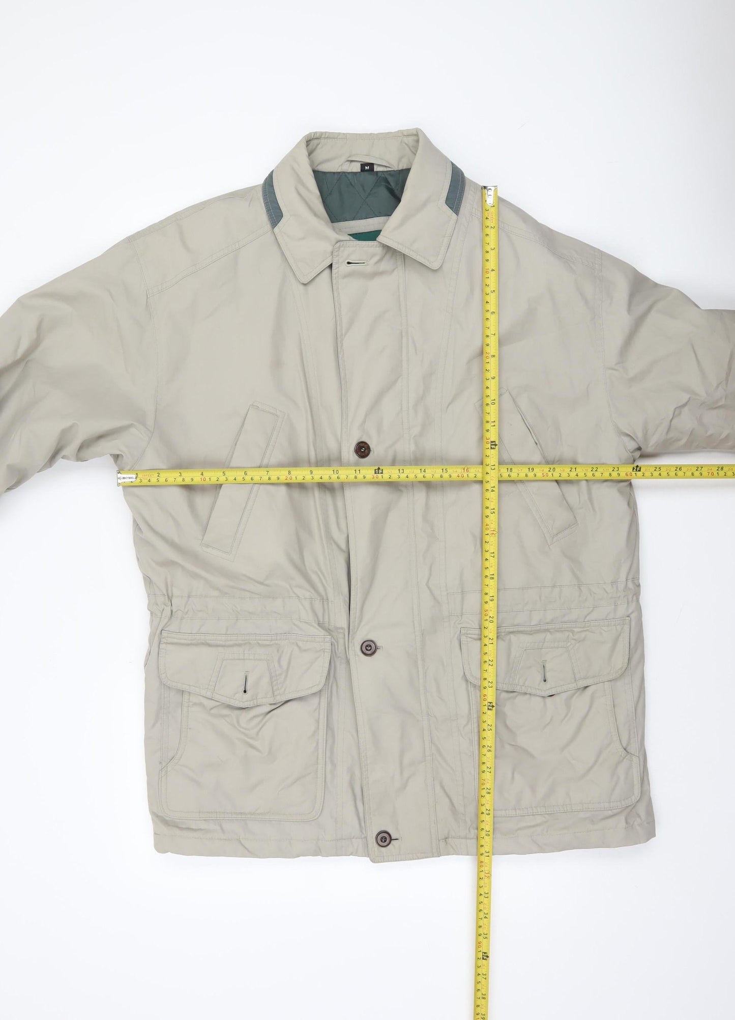 Dannimac Men's Beige Mid-Length Lined Jacket M