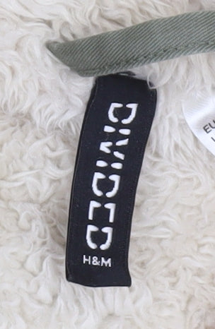 H&M Divided Womens Green Hooded Parka Coat Size S