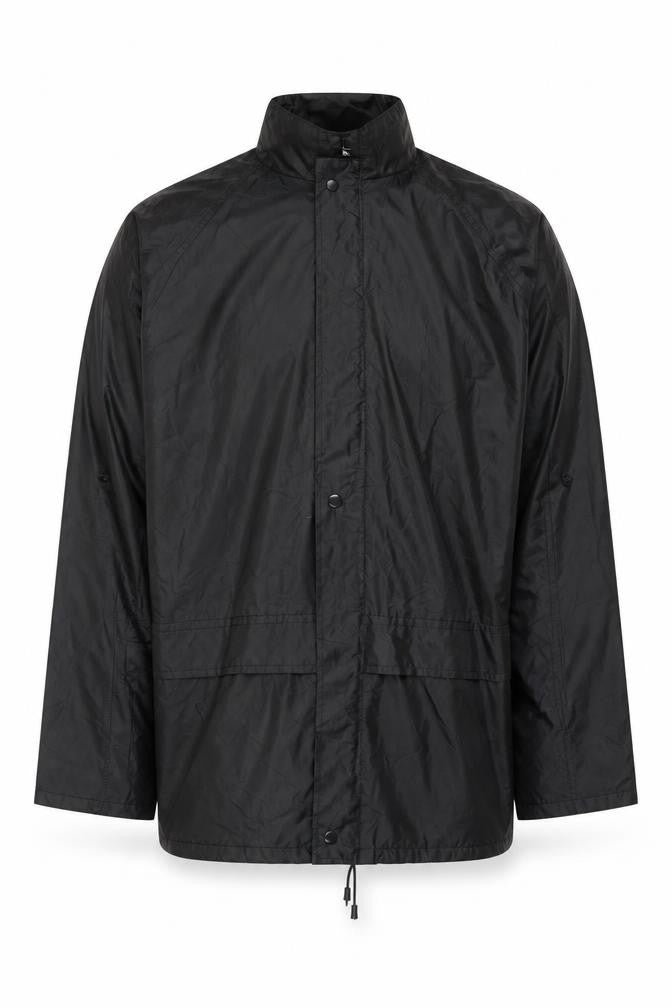 Mil-Tec Men's Black XL Waterproof Windproof Outdoor Rain Jacket