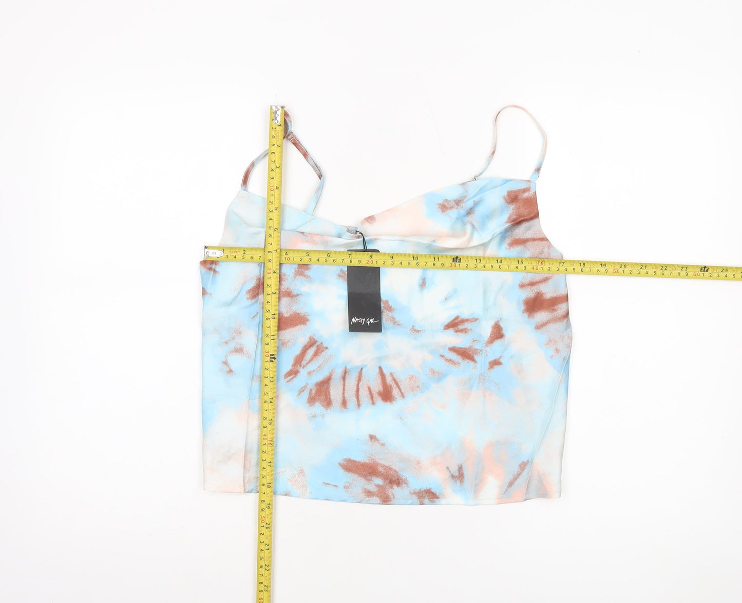Nasty Gal Women’s Multicoloured Cowl Neck Camisole Top UK 12