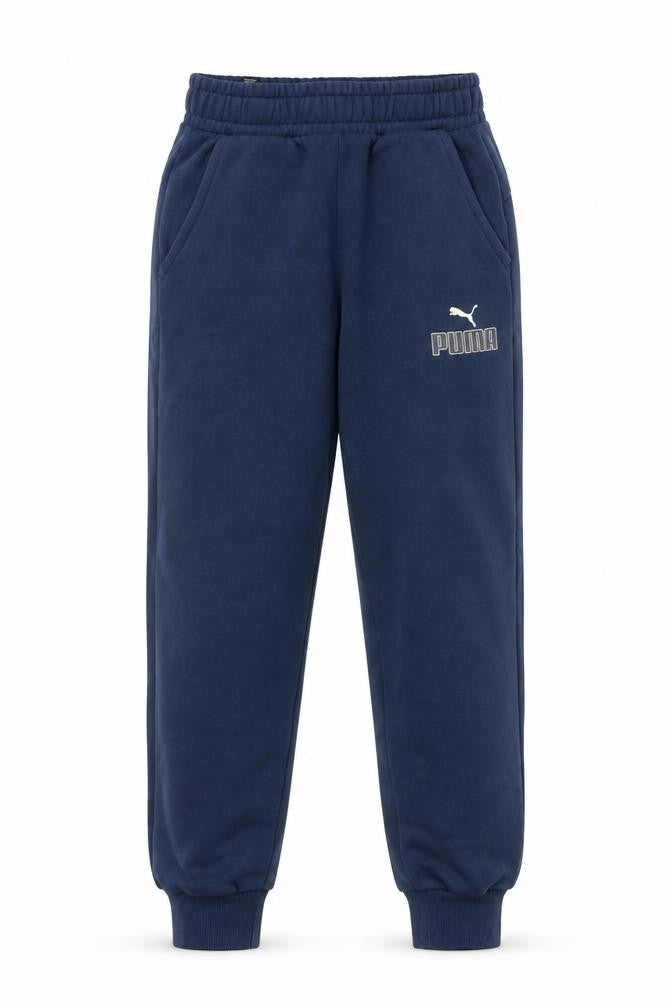 Puma Men's Blue XS Regular Fit Fleece Sweatpants