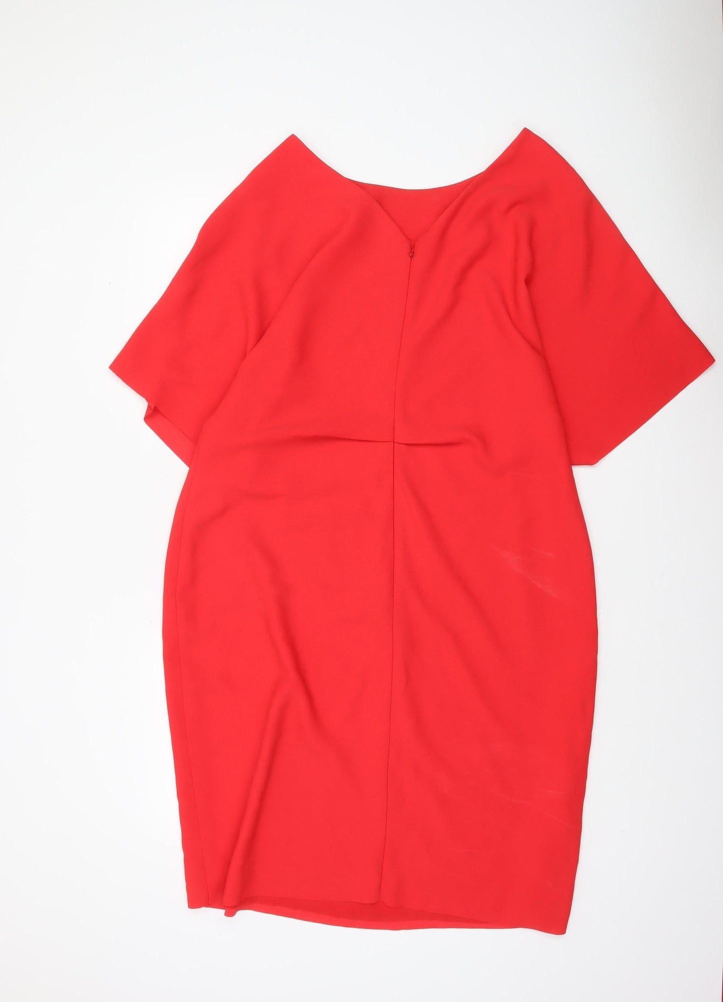 Gallery Women's Red Knee Length Sheath Dress UK 18