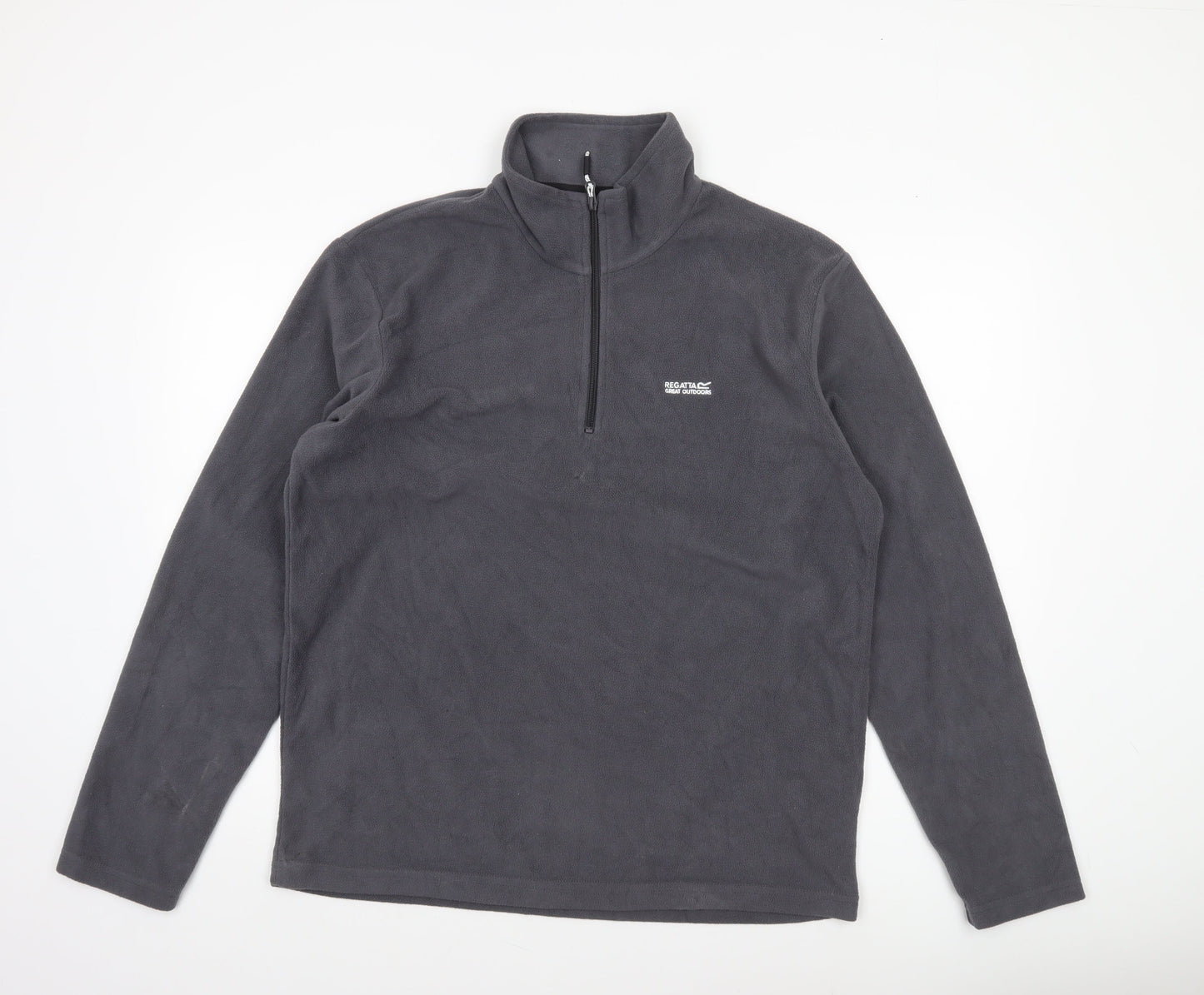 Regatta Men’s Grey Fleece 1/4 Zip Pullover Sweatshirt L