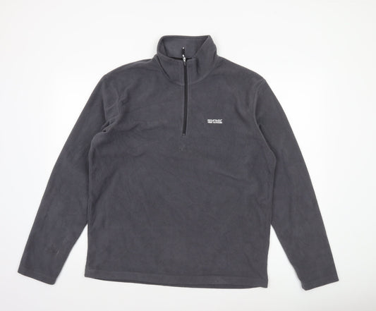 Regatta Men’s Grey Fleece 1/4 Zip Pullover Sweatshirt L