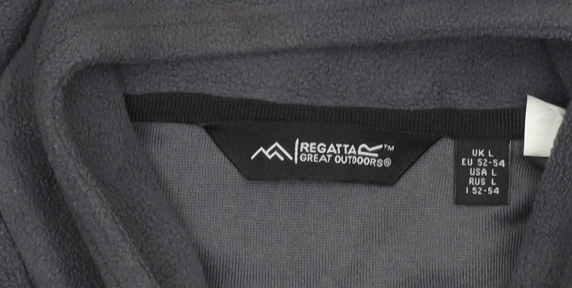 Regatta Men’s Grey Fleece 1/4 Zip Pullover Sweatshirt L