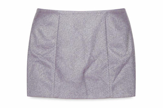 SLA The Label Women’s Purple Glitter Short Pencil Skirt Size S