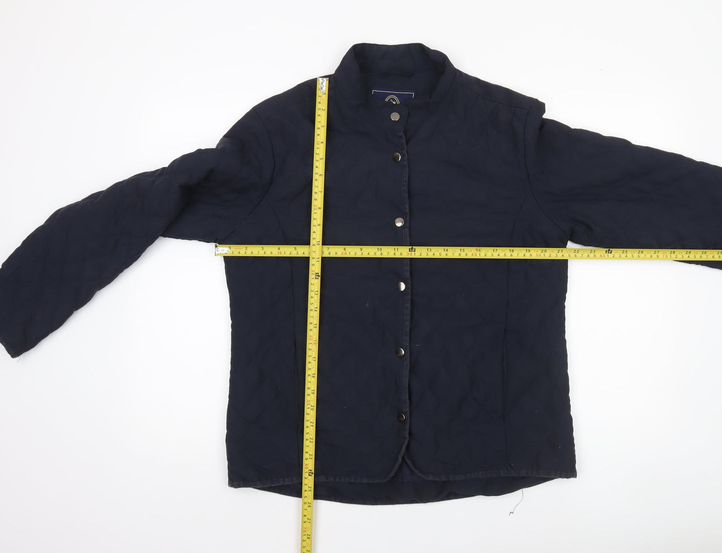 P.G. Field Men's Blue Quilted Mid-Length Jacket M Outdoor Weatherwear