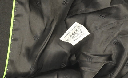 Croppata II Women's Black Regular Fit Single-Breasted Blazer Size M