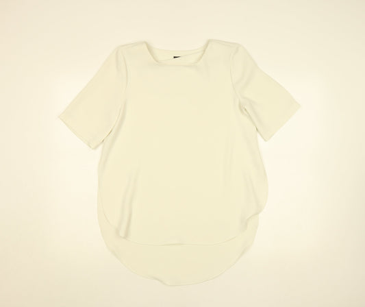 Topshop Women's Ivory Short Sleeve Blouse UK 8