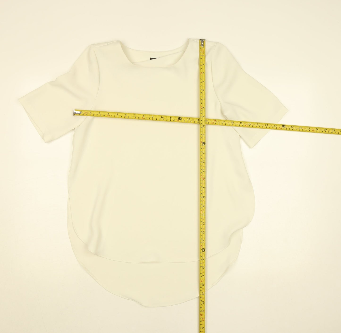 Topshop Women's Ivory Short Sleeve Blouse UK 8
