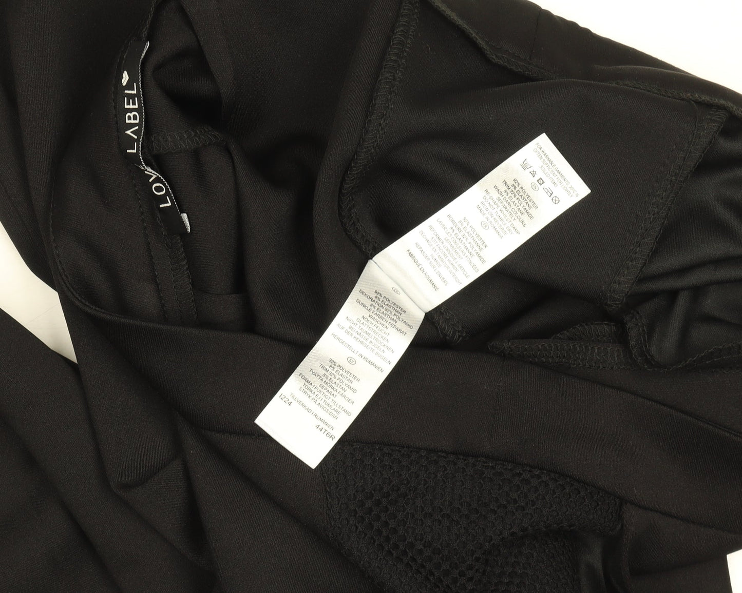 Love Label Womens Black Slim Fit Stretch Leggings Size 10