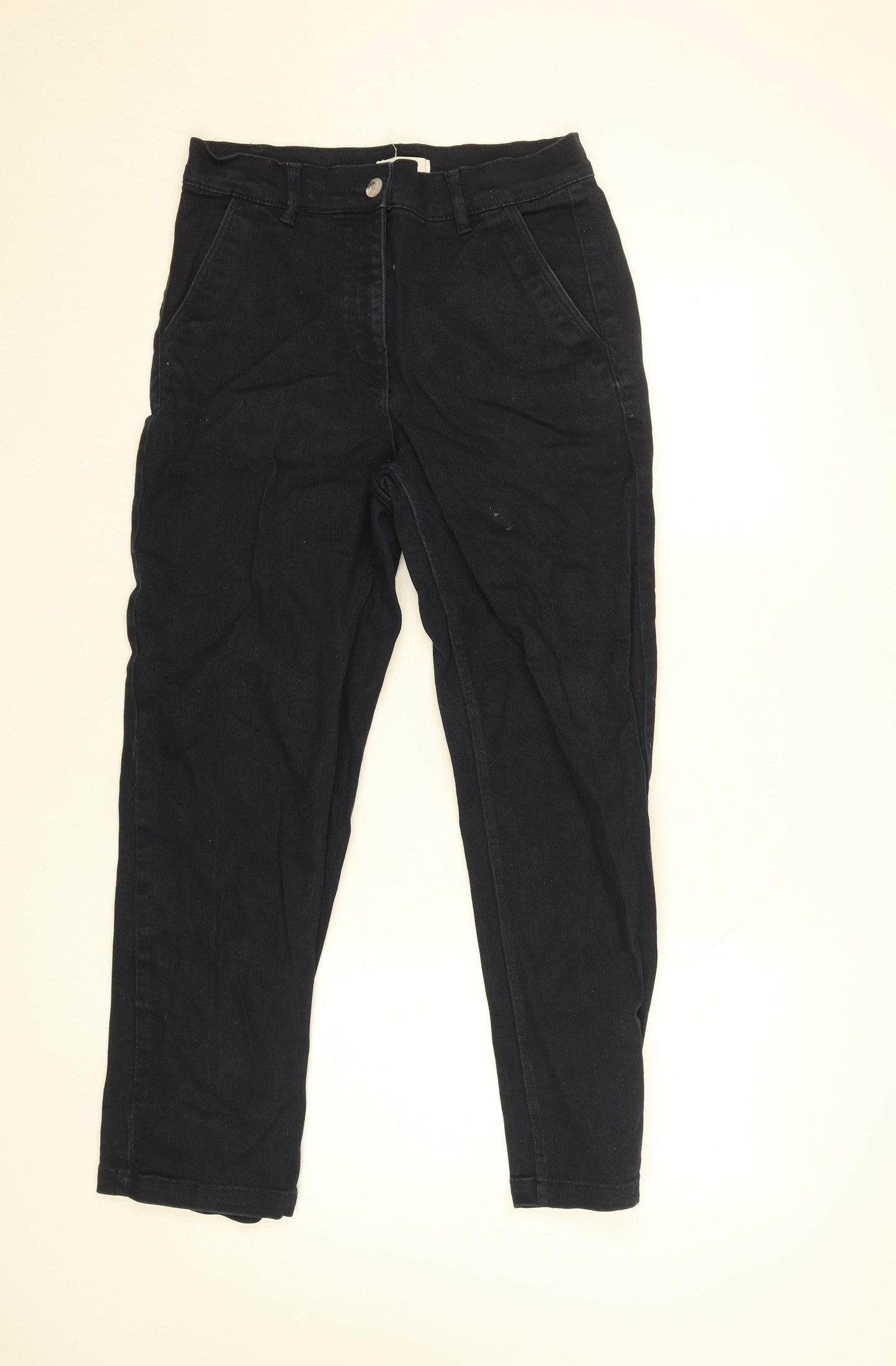 H&M Women’s Black Straight Jeans Size 10 Regular Stretch Denim