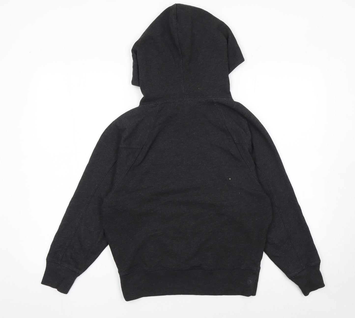 GAP Womens Black XS Pullover Hoodie Cotton Blend Logo Jumper