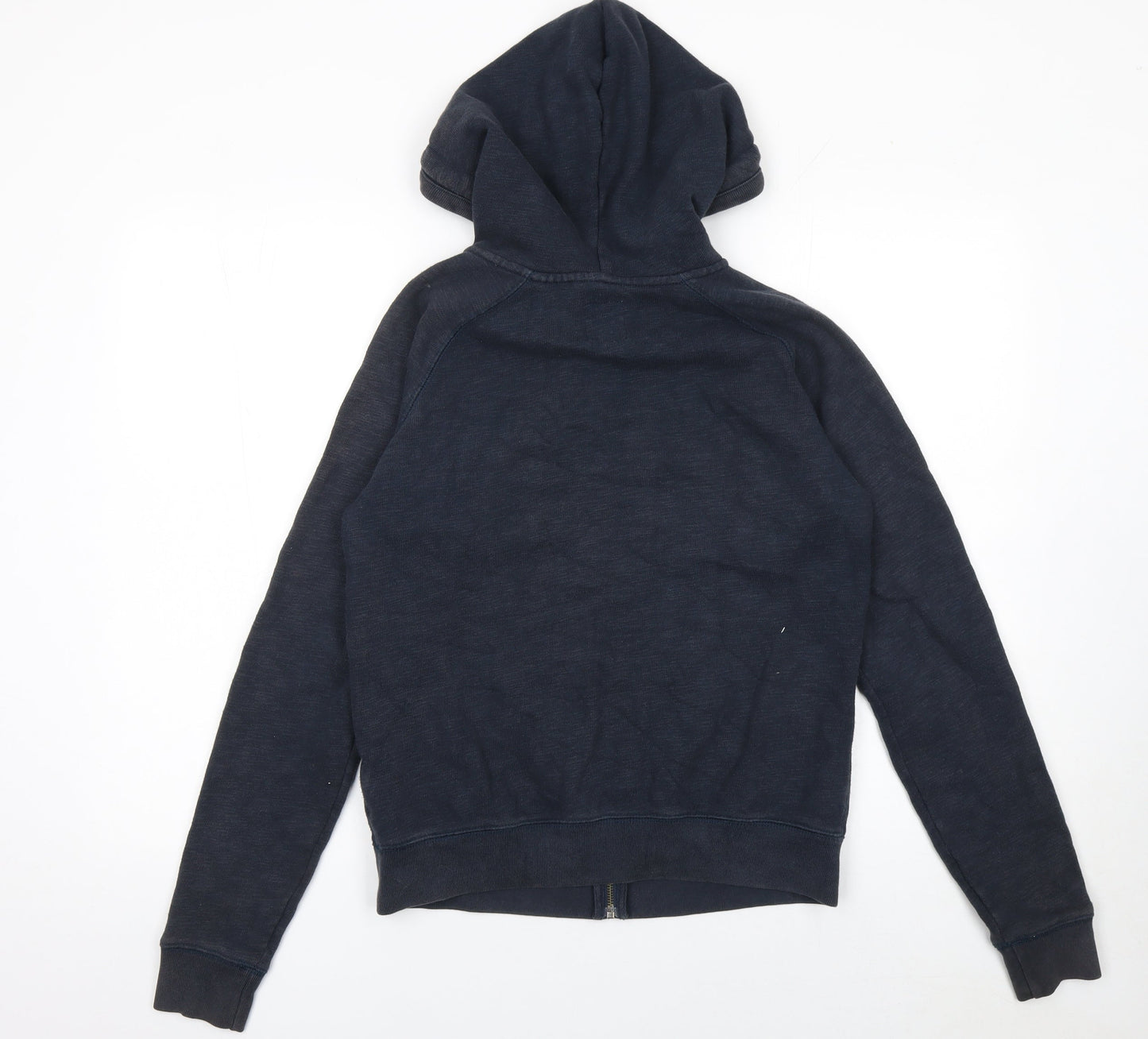 Jack Wills Womens Navy Blue Full Zip Hoodie Size UK 10 Cotton Casual