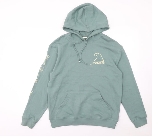 Yonder Women’s Green Pullover Hoodie Medium 100% Cotton Casual