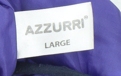 Azzurri Womens Purple Padded Waistcoat Large Lined Zip Front Outdoor Gilet