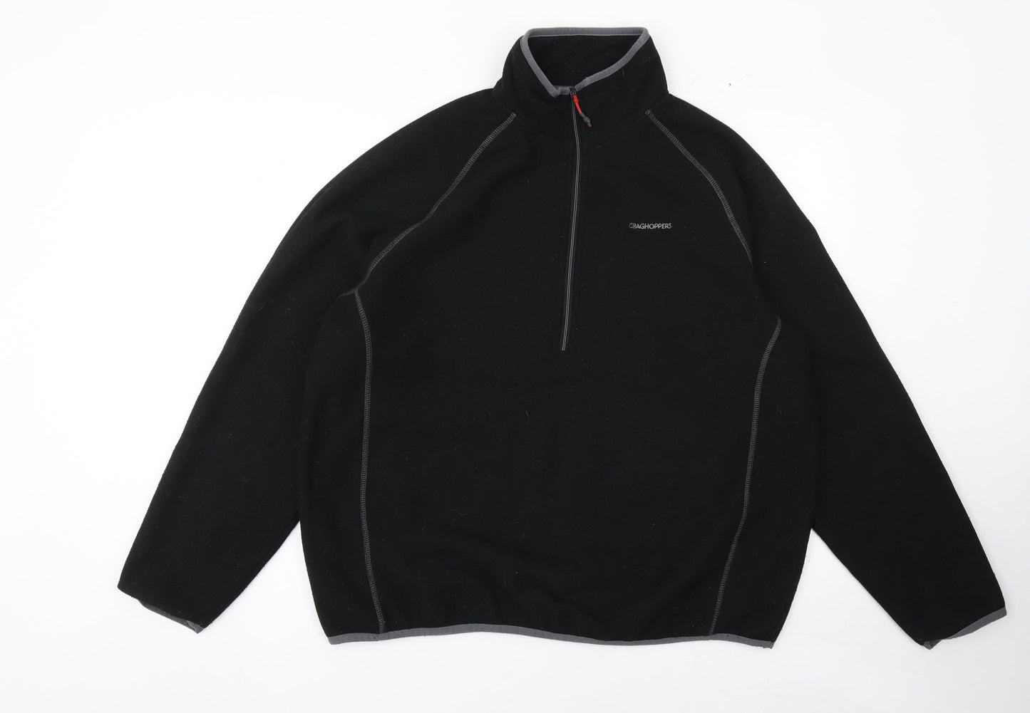 Craghoppers Men's Black XL Fleece Pullover 1/4 Zip Sweatshirt
