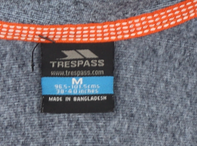 Trespass Men's Blue 1/2 Zip Pullover Sweatshirt Size M