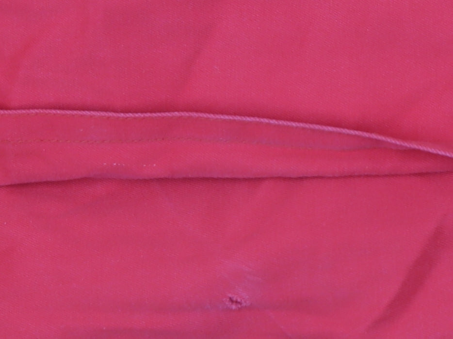 Hanae Mori Vivid Red Women's Long Cotton Trench Coat Size 6