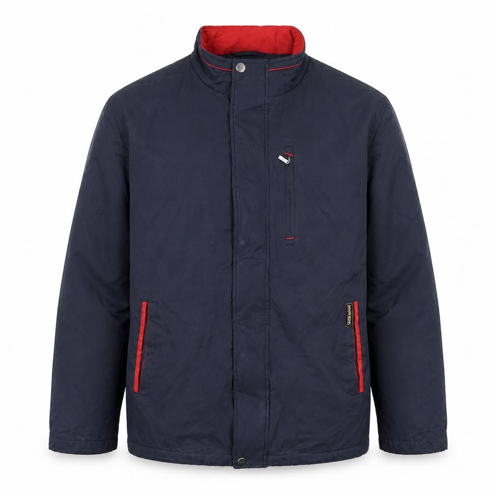 Bosideng Men's Blue L Regular Fit Mid-Length Full Zip Jacket