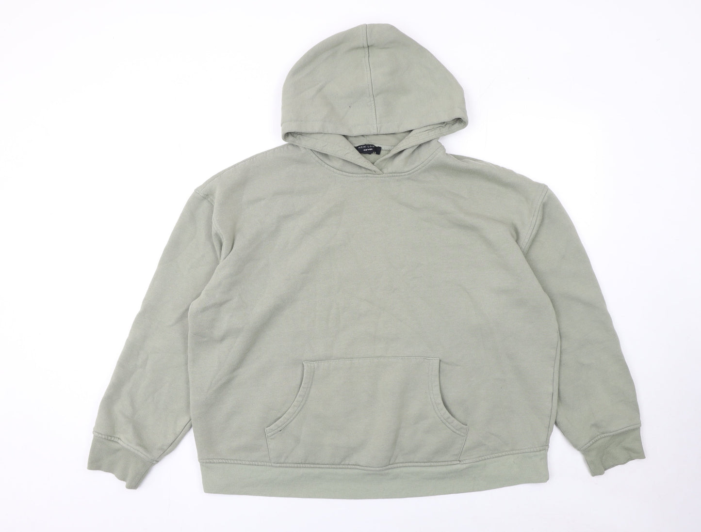 New Look Curves Women’s Sage Green Pullover Hoodie Size S