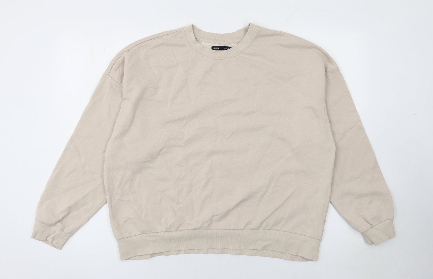 Sinsay Women’s Beige Cotton Blend Pullover Sweatshirt XL