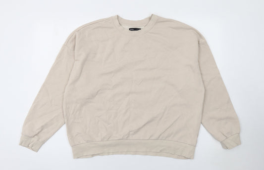 Sinsay Women’s Beige Cotton Blend Pullover Sweatshirt XL