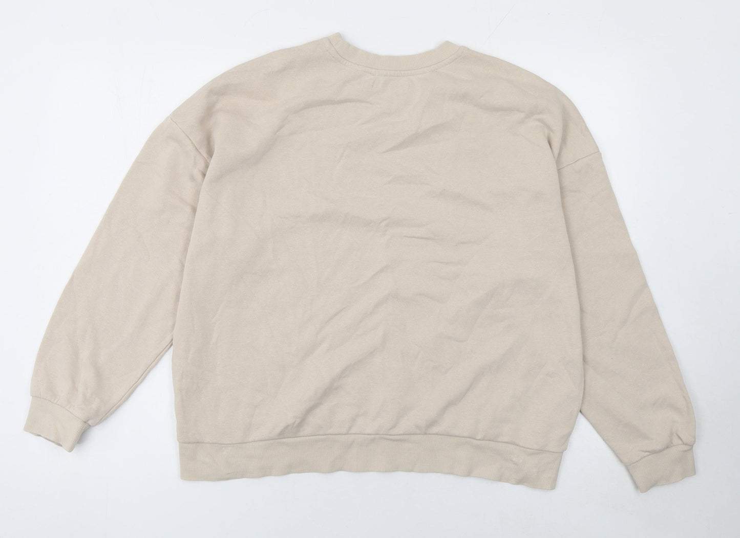 Sinsay Women’s Beige Cotton Blend Pullover Sweatshirt XL