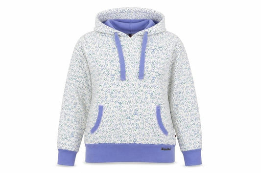 Red or Dead Women's Blue Floral Pullover Hoodie Medium
