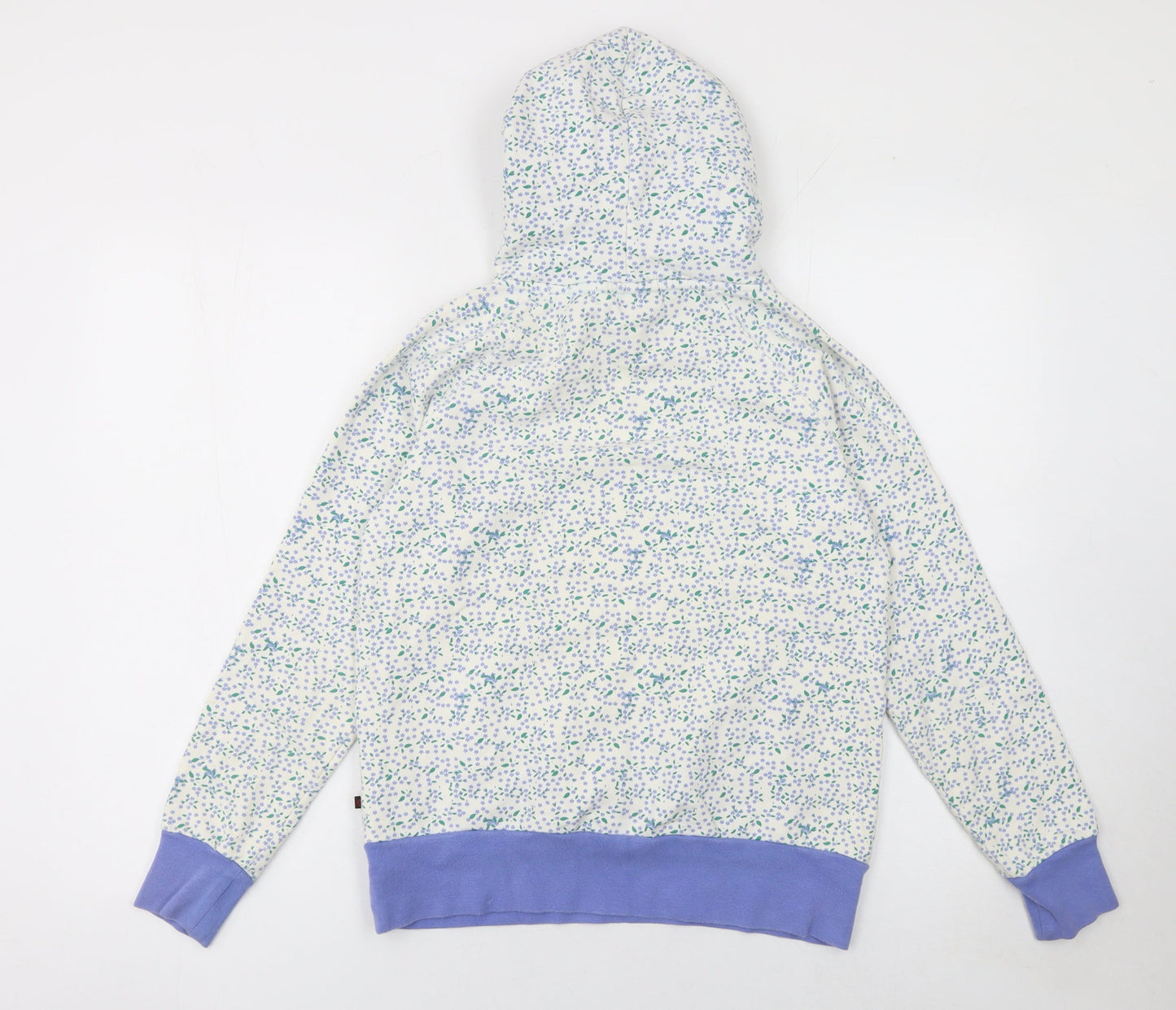 Red or Dead Women's Blue Floral Pullover Hoodie Medium