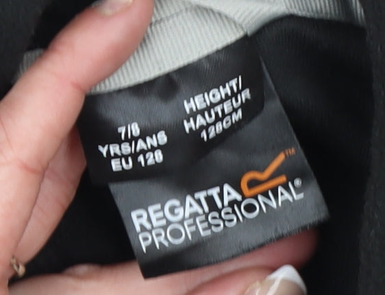 Regatta Professional Boys Black Fleece Full Zip Sweatshirt 7-8 Years