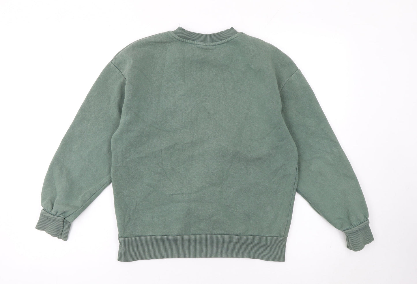 Zara Girls Green 1989 Sweatshirt - 11 Years Classic Pullover Style