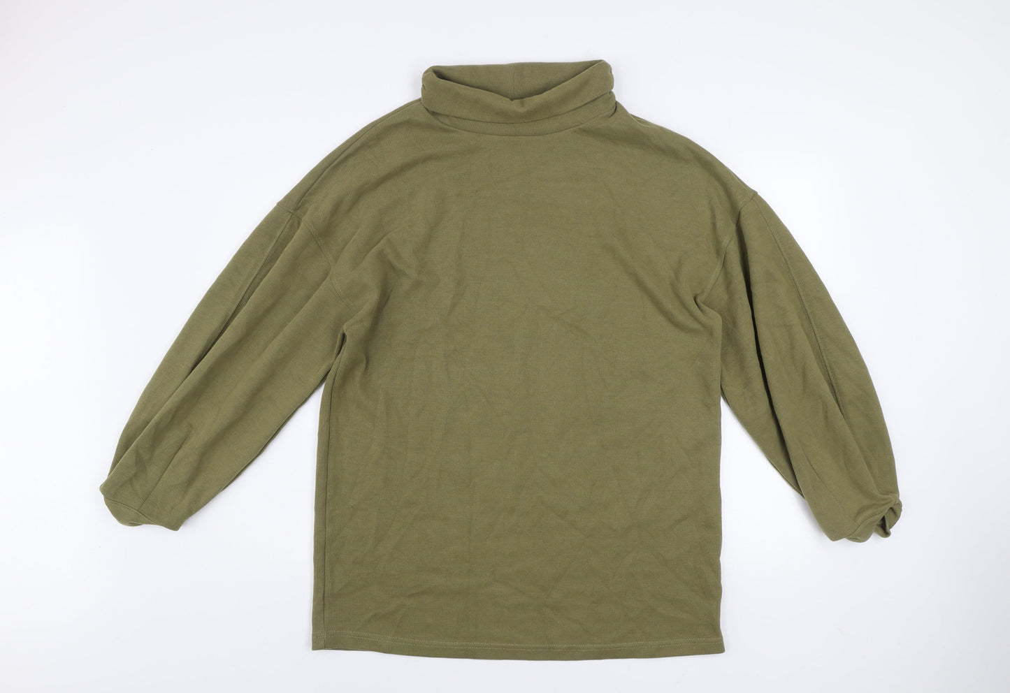 ASOS DESIGN Women’s Green Roll Neck Long Sleeve Pullover Jumper Size 12