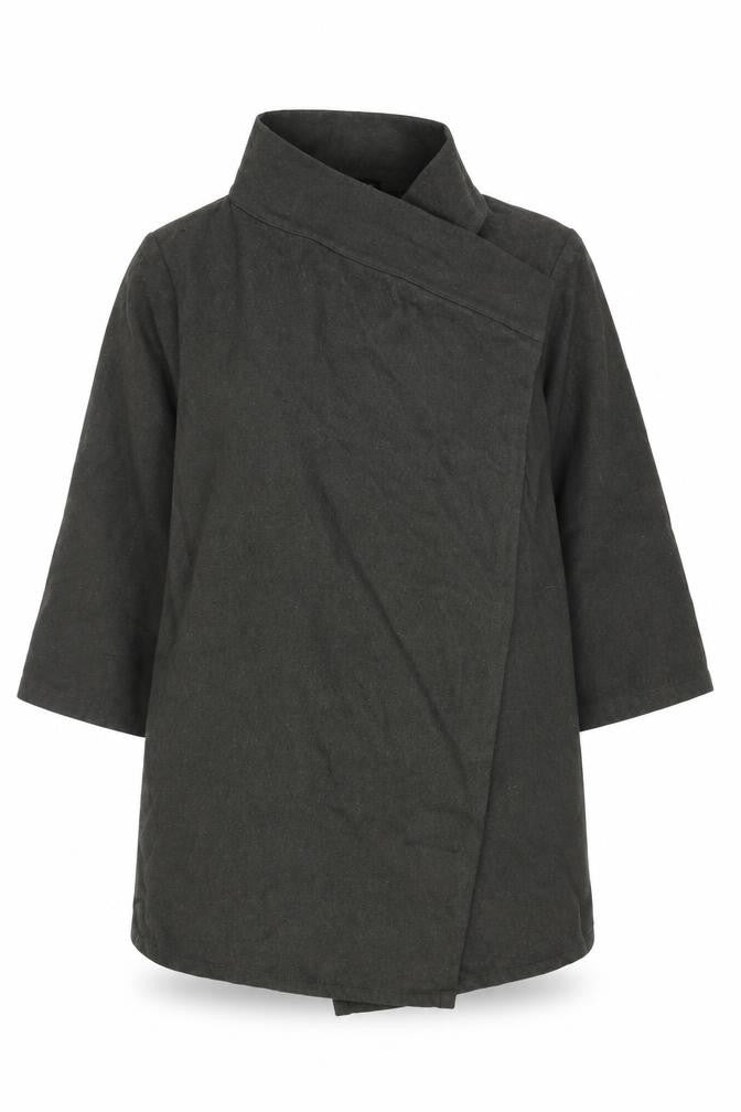 Isabella Oliver Women’s Grey Wool Blend Mid-Length Coat S