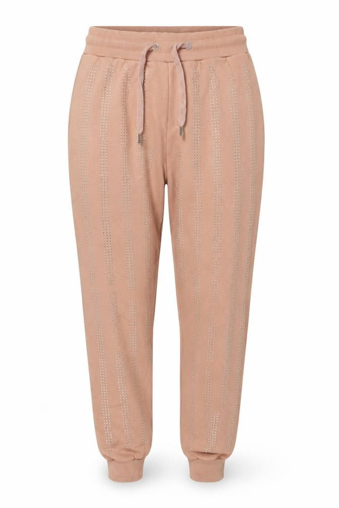 River Island Women’s Beige XS Jogger Trousers with Rhinestone Detail