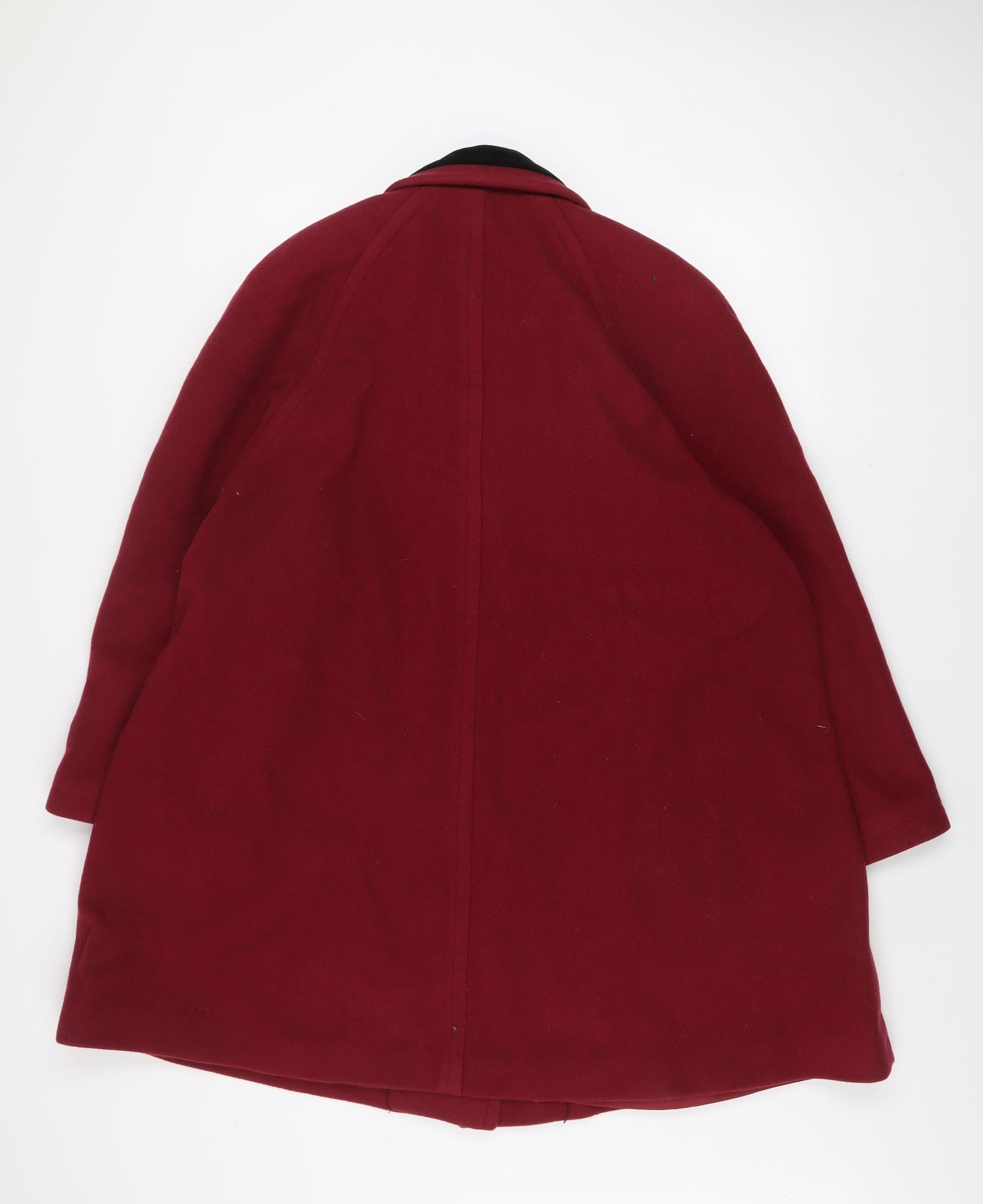 Windsmoor Womens Red Wool Overcoat Size 12 Classic Winter Coat