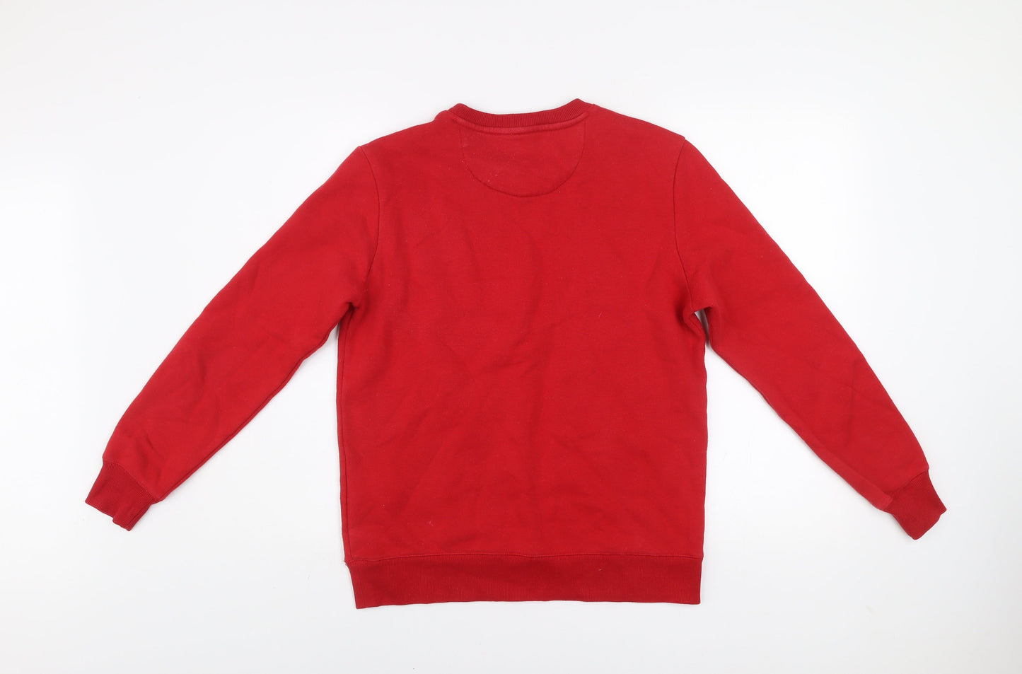 Calvin Klein Men's Red XS Pullover Sweatshirt Logo Crew Neck
